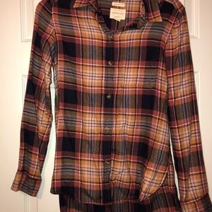 High-low Fall colored Flannel